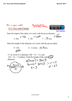 13-2 Arcs and Chords.notebook