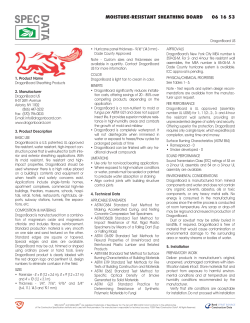 DragonBoard US Sheathing Products SPEC-DATA&reg;
