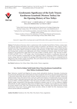 Geodynamic Significance of the Early Triassic