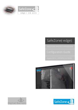 SafeZone(-edge) - Milestone Systems