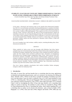 stability analysis of unsteady three-dimensional viscous flow over a
