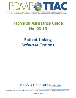 Patient Linking Software Options
