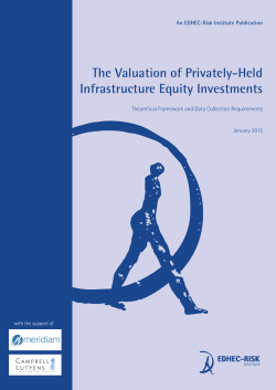 The Valuation of Privately-Held Infrastructure Equity Investments