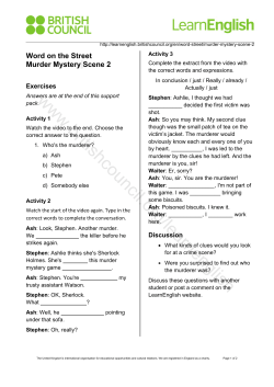 LearnEnglish Word on the Street Support Pack