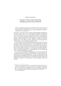Narrative Theory Meets Blending: Multiperspectivity Reconsidered