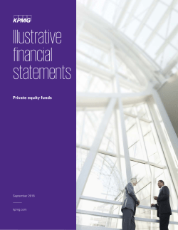 Illustrative financial statements: Private equity funds