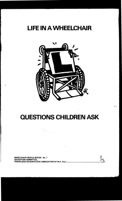 LIFE IN A WHEELCHAIR QUESTIONS CHILDREN ASK