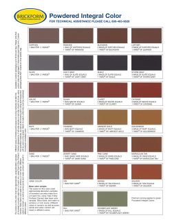 Powdered Integral Color
