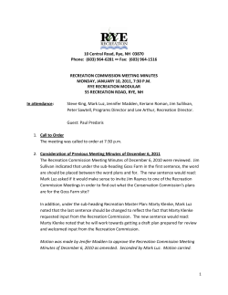 (603) 964-1516 RECREATION COMMISSION