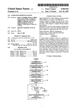Luminance sensitive palette