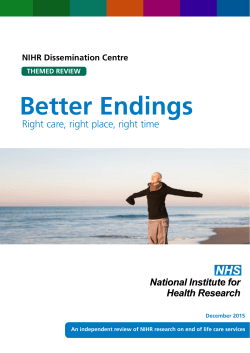 Better Endings - Dissemination Centre