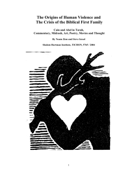 The Origins of Human Violence and - Haggadahs-R-Us