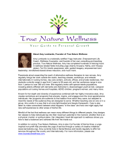 About Amy Lombardo, Founder of True Nature Wellness Amy