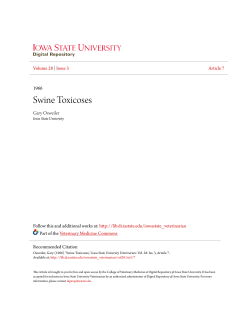 Swine Toxicoses - Iowa State University Digital Repository