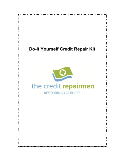Do-It Yourself Credit Repair Kit