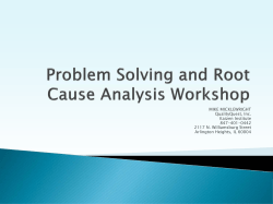 Root Cause Analysis