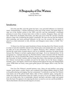 A Biography of Doc Watson