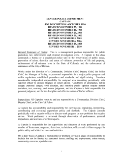 Job Description - City and County of Denver