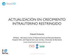 actualizaci&oacute;n en crecimiento intrauterino restringido