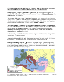 The last direct ruling descendant (the Emperor Julian)