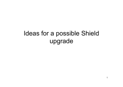 Ideas for a possible Shield upgrade