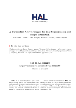 A Parametric Active Polygon for Leaf Segmentation and Shape