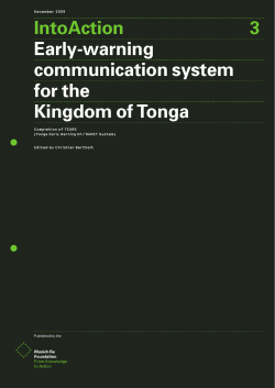 IntoAction Early-warning communication system for