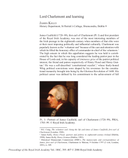 Lord Charlemont and learning