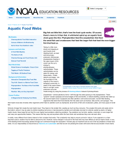 Aquatic Food Webs - Shorecrest Preparatory School