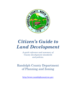 Citizen`s Guide to Land Development