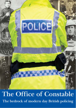 Office of Constable pamphlet - Metropolitan Police Federation