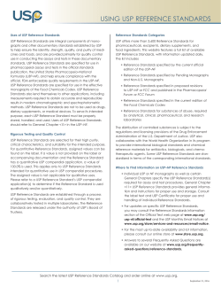 How to Use RS.indd - US Pharmacopeial Convention