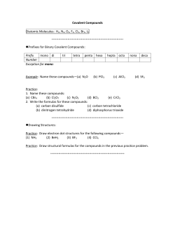 Covalent Compounds