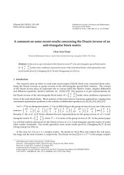 A comment on some recent results concerning the Drazin inverse of