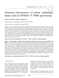 Structur8al characteristics of marine sedimentary humic acids by CP
