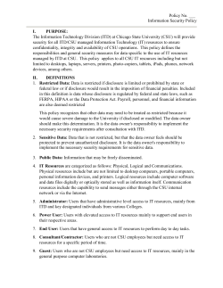 Information Security Policy