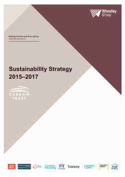 Sustainability Strategy 2015&ndash;2017