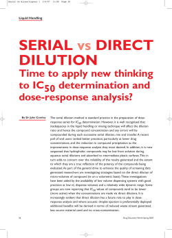 SERIAL vs DIRECT DILUTION