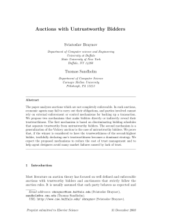 Auctions with Untrustworthy Bidders