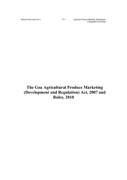 - Goa State Agricultural Marketing Board