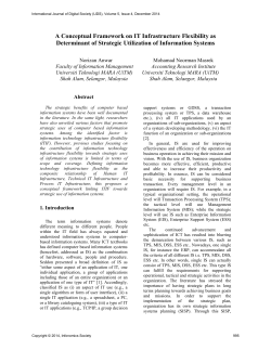 A Conceptual Framework on IT Infrastructure Flexibility as