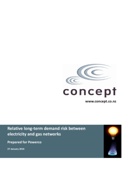 Relative long-term demand risk between electricity and gas networks