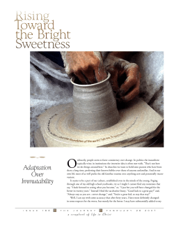 Rising Toward the Bright Sweetness