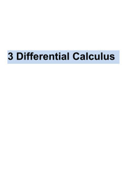 Differential Calculus with Blanks