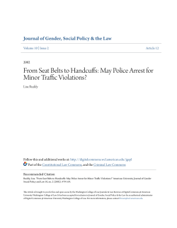 From Seat Belts to Handcuffs: May Police Arrest for Minor Traffic