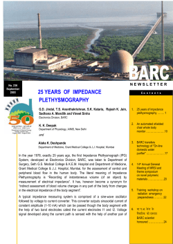 25 years of impedance plethysmography