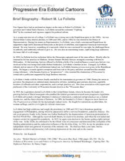 Brief, one-page Robert M. La Follette biography