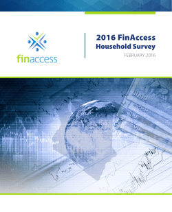 2016 FinAccess household survey