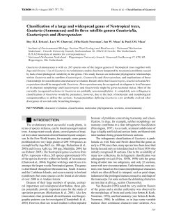 Classification of a large and widespread genus of