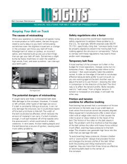 Keeping Your Belt on Track